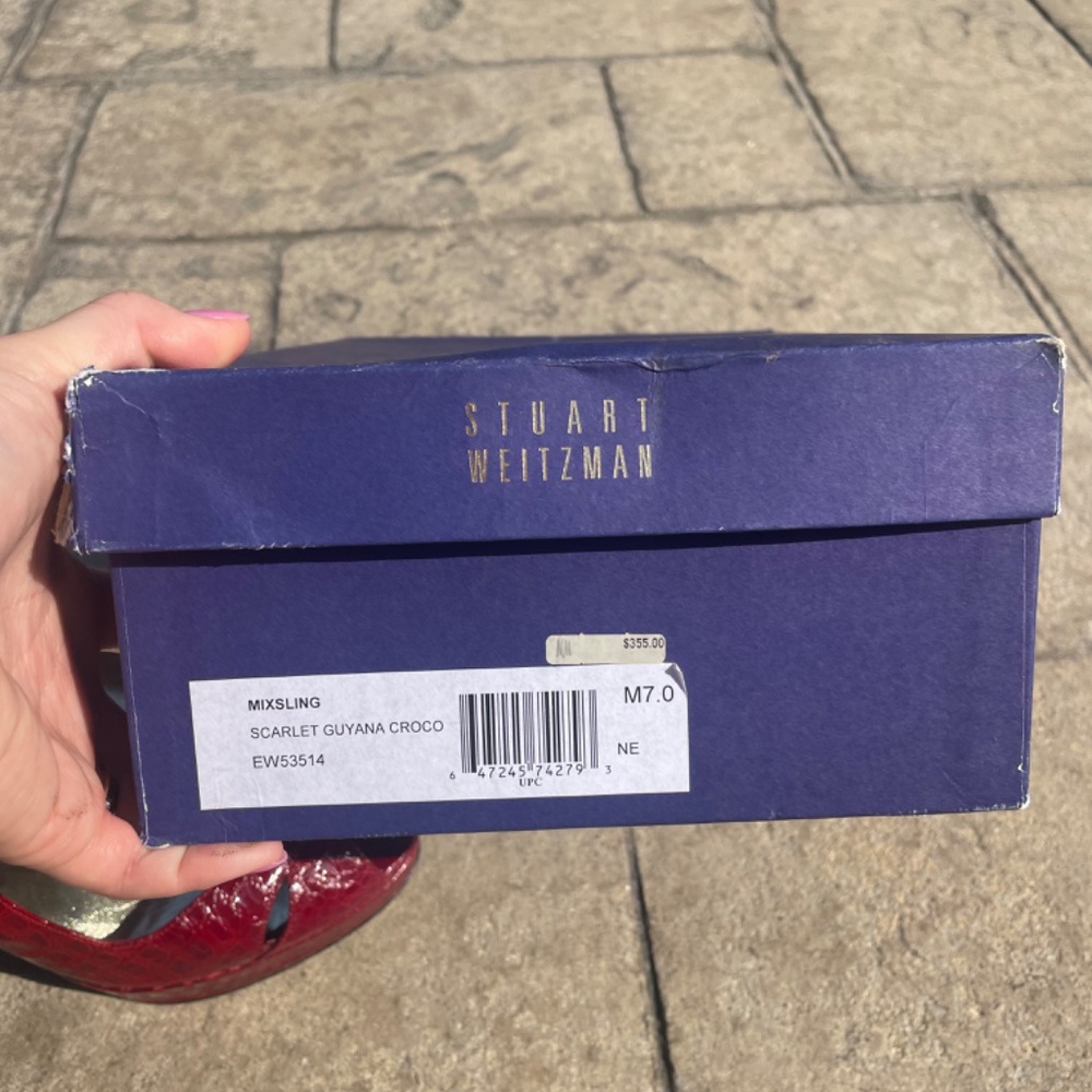 Vintage Red Stuart Weitzman Pumps - Picture 5 of 8